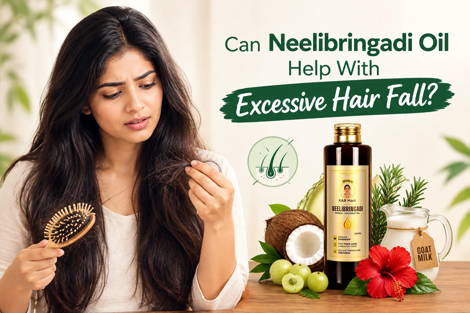 Can Neelibringadi Oil Help With Excessive Hair Fall? Understanding the Ayurvedic Approach