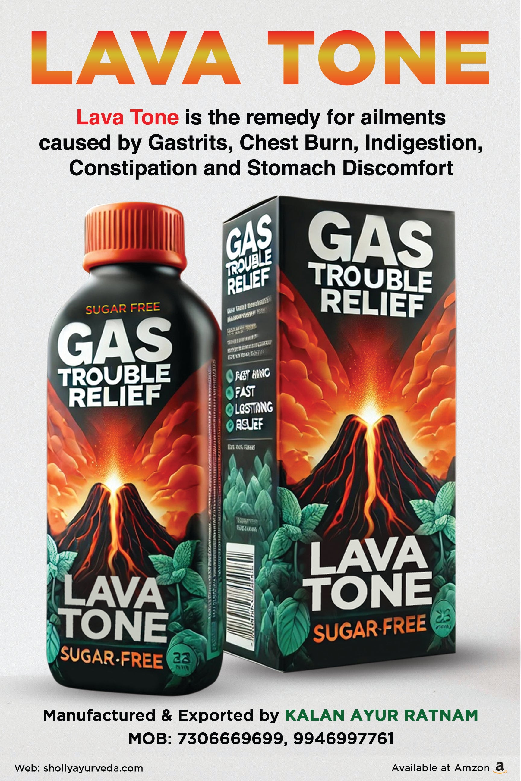 Lava Tone For Gas Trouble Relief