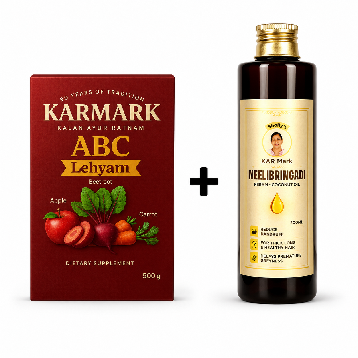 ABC Lehyam (500g) + Premium Neelibringadi Oil (100ml)