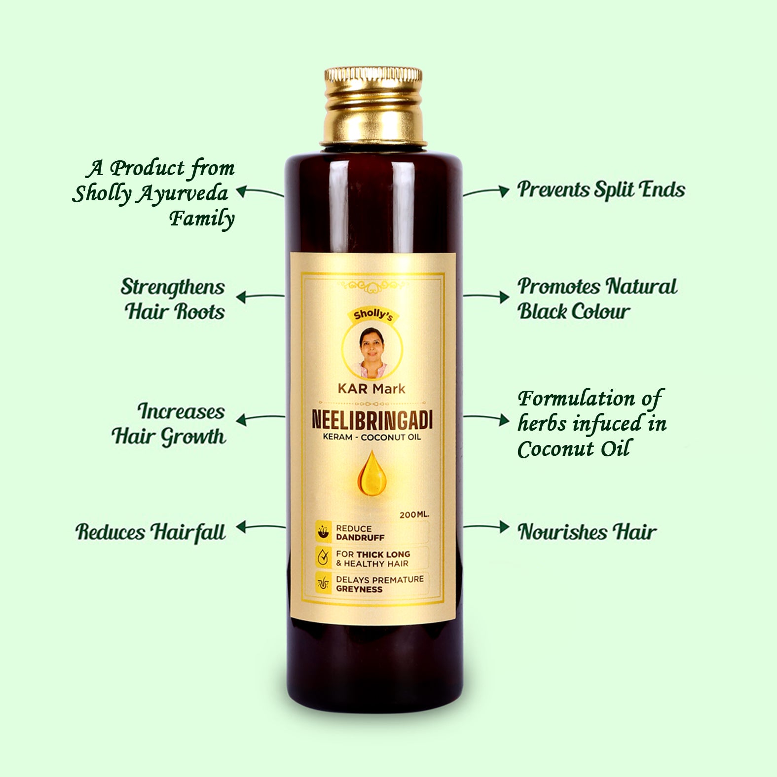 Premium Neelibringadi Coconut Oil