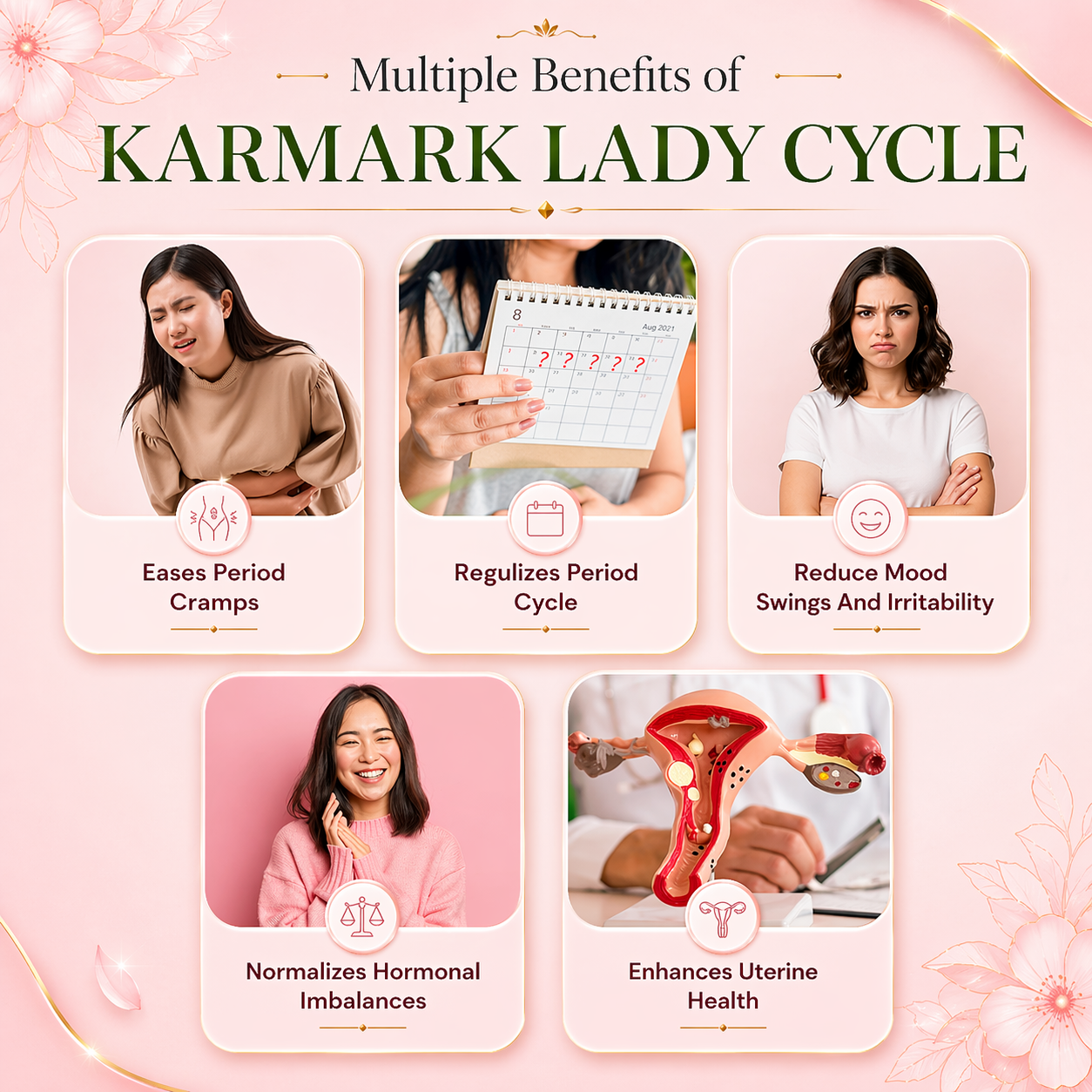 Lady cycle for period pain relief