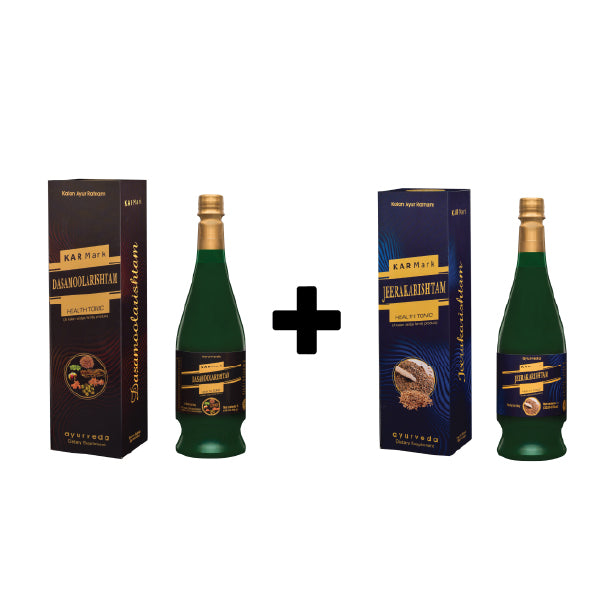 Dasamoolarishtam (450ml) + Jeerakarishtam (450ml)