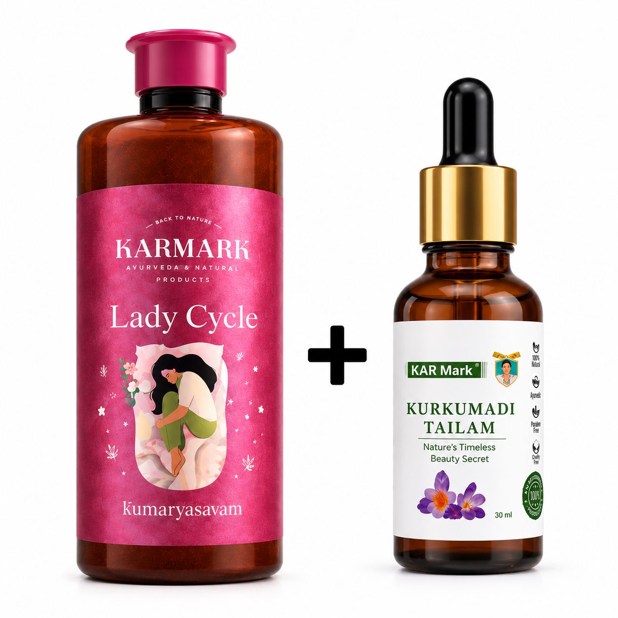 Lady Cycle (500ml) + Premium Kumkumadi (25ml)