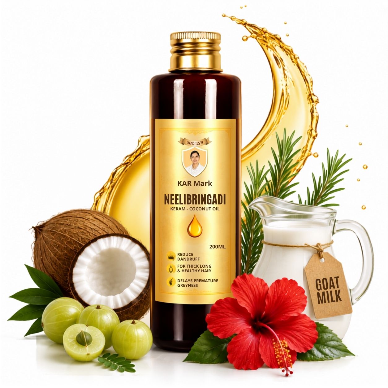Shollys Neelibringadi Hair Oil